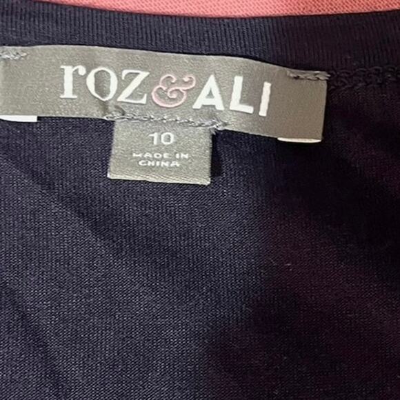 Roz & Ali Women's Maxi Tank Dress with Scoop Neck-Multicolor Size 10 - Picture 3 of 8